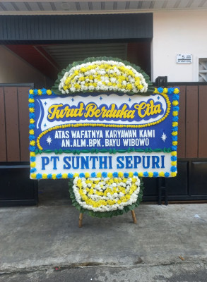 Papan Bunga Duka di Iwaka